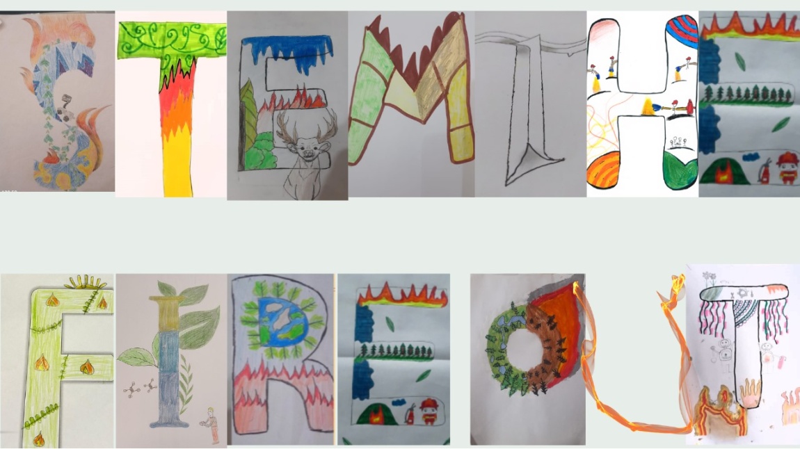 Stem The Fire Out Projesi - Bütün öğrencilerimizin çizimleriyle oluşturduğumuz ortak logo çalışmamız